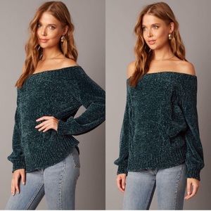 Off the Rails Chenille Sweater